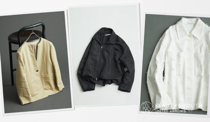 春の装いを格上げする、軽アウター