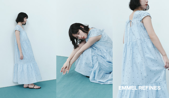 ＜EMMEL REFINES＞summer one-piece