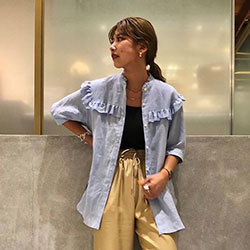 こう着こなす！フリルブラウス