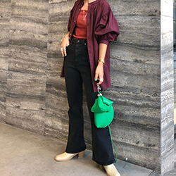 秋にも着れるデニムスタイル