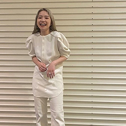 ホワイトデニムの着回しコーディネート