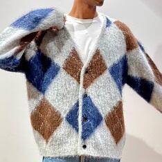 モヘヤカーディガン