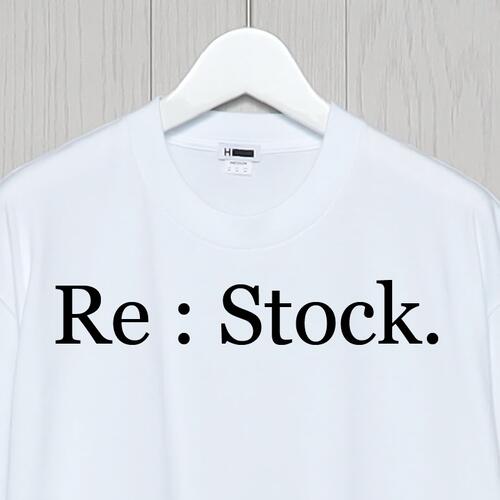 Re Stock !　Hの定番Tシャツ。