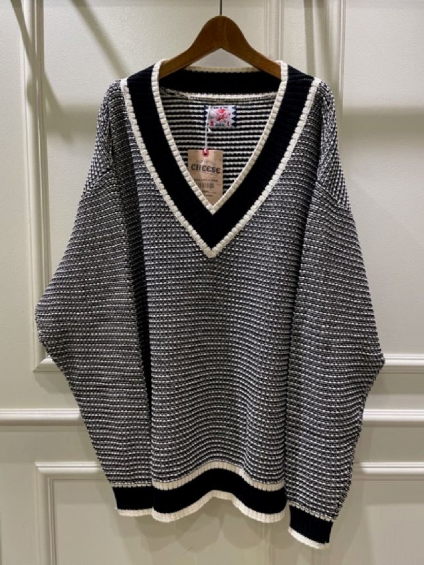 正規品最新作 son of the cheese Big V NECK BLACK dGIyb-m33697285309