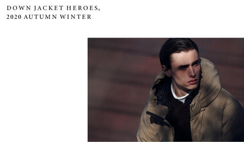 DOWN JACKET HEROES BEAUTY＆YOUTH 2020 AW