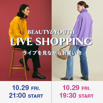 ライブを見ながらお買い物「冬のカラーコーディネートSAMPLE」「スウェット派？ニット派？」