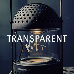 <TRANSPARENT×koti>炎のような揺らぐ光と上質なサウンドを提供する「Light Speaker」発売のお知らせ