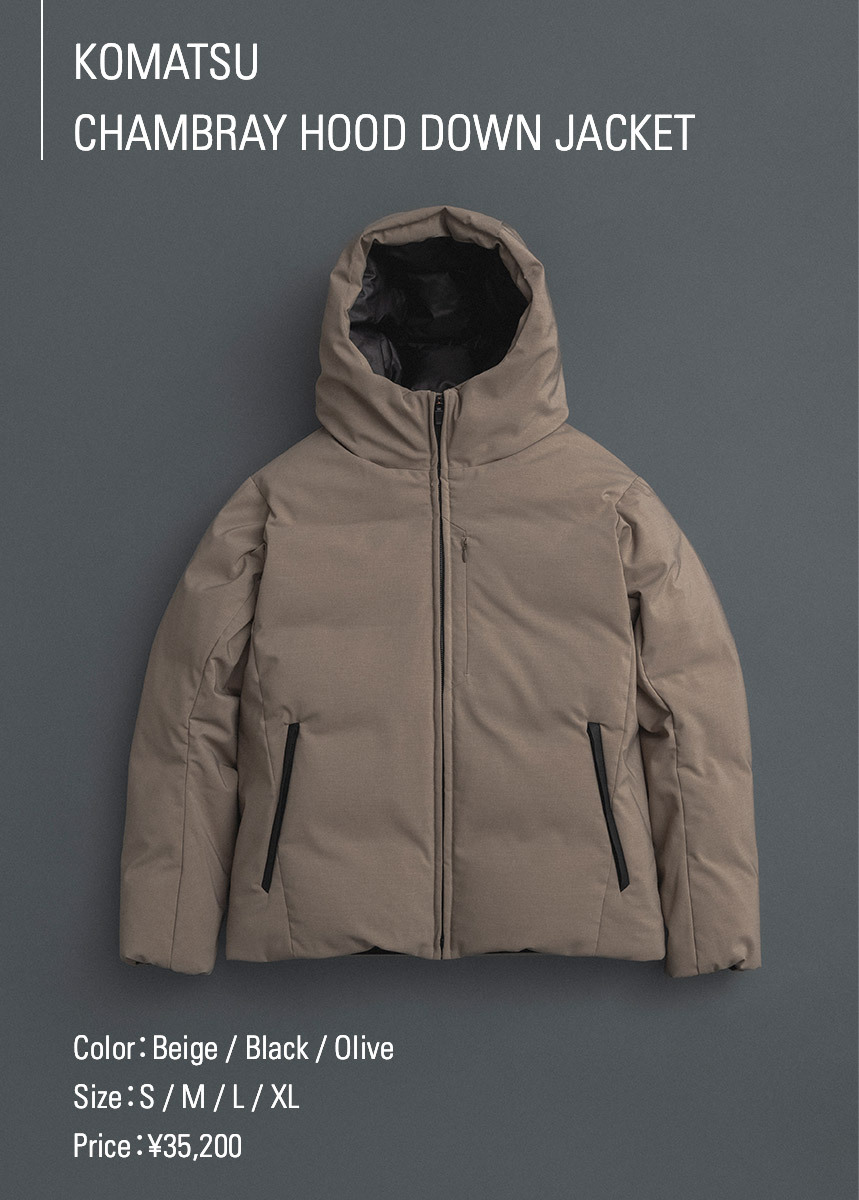 2021AUTUMN / WINTER KOMATSU MATERE DOWN JACKET｜ニュース｜BEAUTY