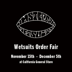 <AMSTERDAM WETSUITS>のオーダーフェアを開催いたします