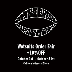 <AMSTERDAM WETSUITS>のオーダーフェアを開催