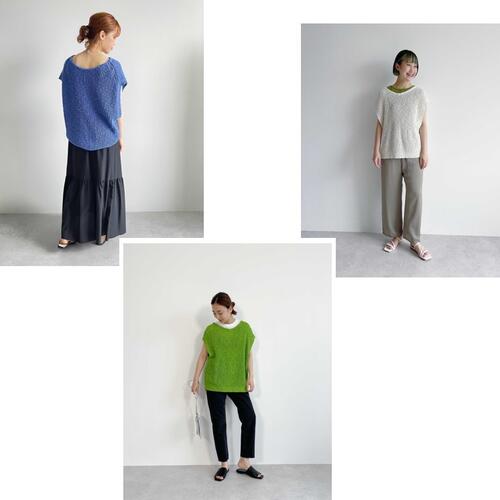 【New in】春に人気だったローゲージニットが夏仕様で新登場