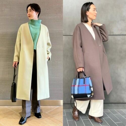 【STAFF STYLING】羽織るだけで旬顔に！注目のノーラペルアウター