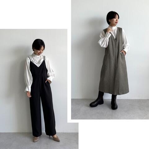 【FIND MY SIZE】今季一押しワンピースとサロペットの着回し＜SHORTサイズ＞コーデ