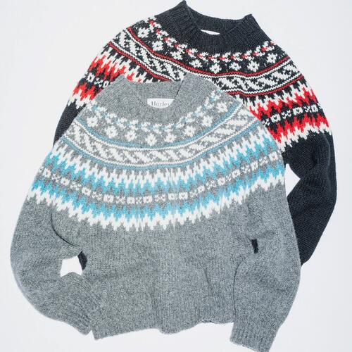 毎シーズン人気の＜別注 Harley of Scotland ＞シャギードッグニット