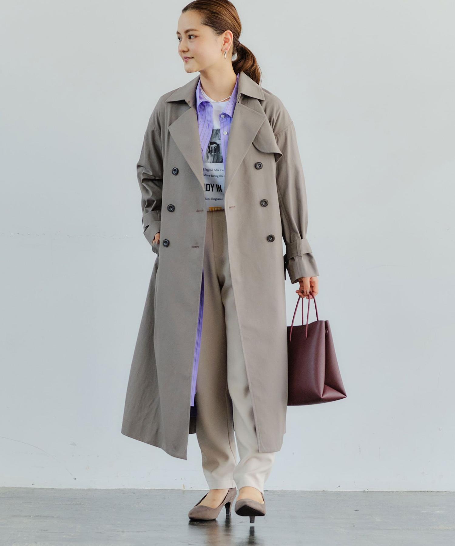Long coat deals with matching dress