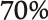 70%