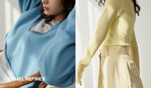 ＜EMMEL REFINES＞BLUE & YELLOW