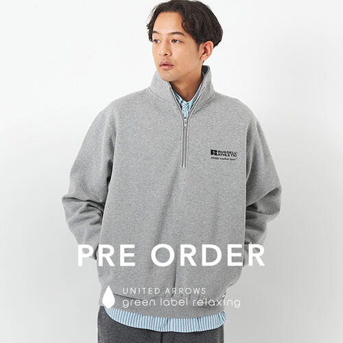 トレンドのハーフジップスウェットを＜RUSSELL ATHLETIC＞に別注！