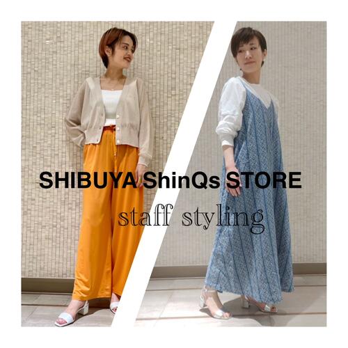 SHIBUYA ShinQs staff styling「ブロックヒールサンダル」