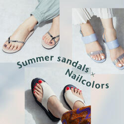 Summer sandals×Nailcolors