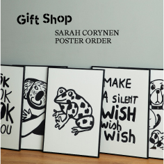GIFT SHOP ＜SARAH CORYNEN＞POSTER ORDER