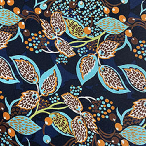 秋を感じる更紗柄