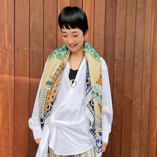 ストールで軽やか防寒