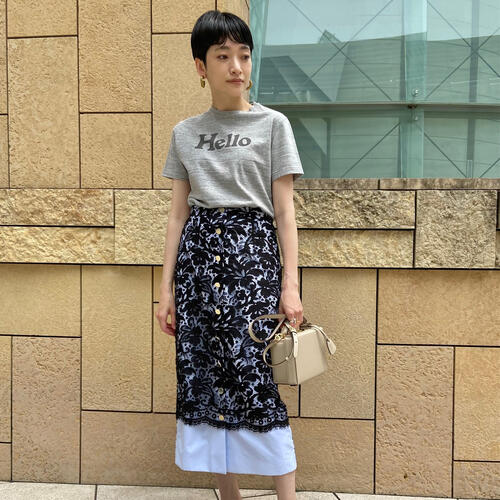 カットソーの着こなし