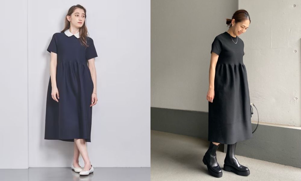 金子綾さん着用✨Drawer ビッグカラーブラウス　ネイビー　36 金子綾さん着用✨Drawer ビッグカラーブラウスネイビー36