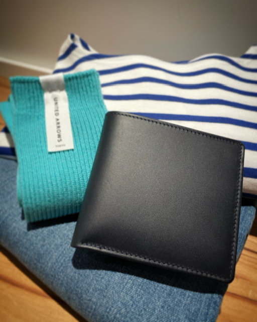 ホワイトハウスコックス ダービーコレクション 馬革 長財布 ネイビー