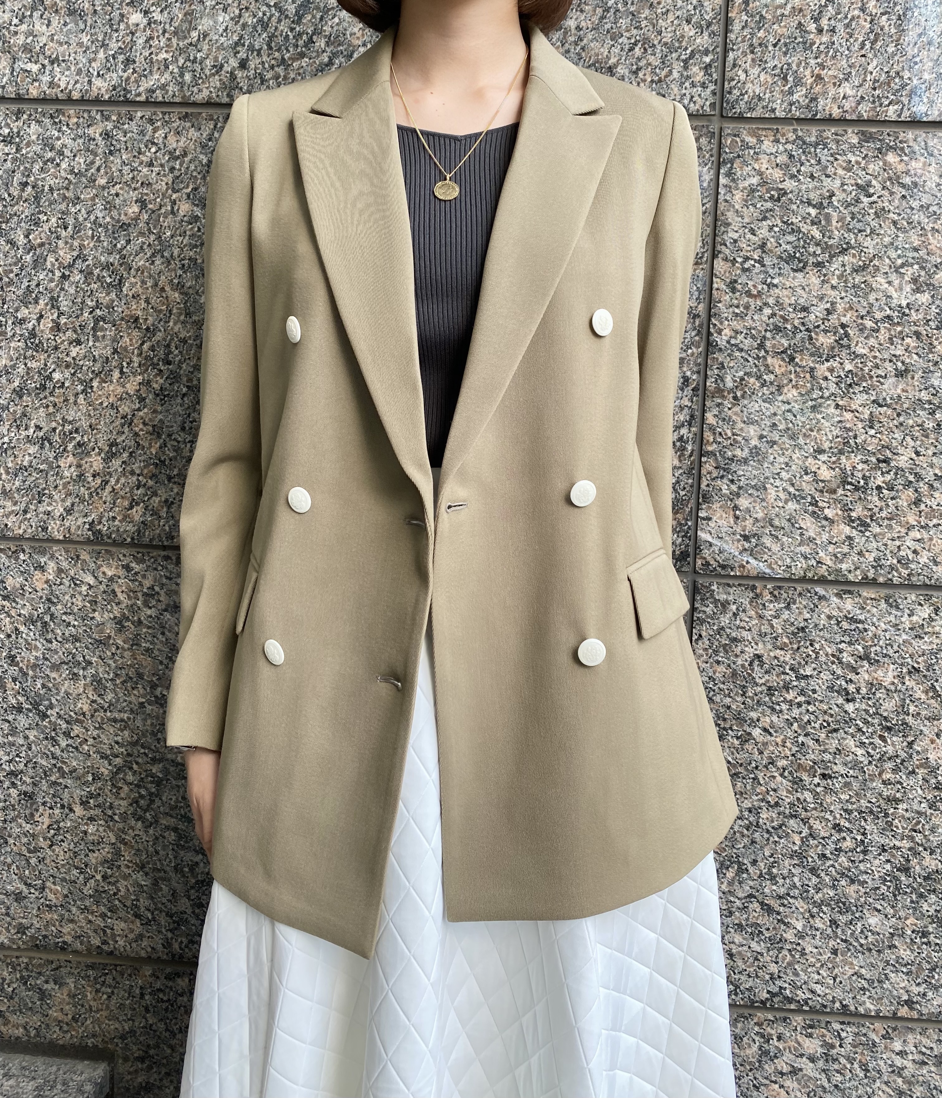 NIGOLD セットアップスーツ ブレザー ネイビーブルー アルミ www