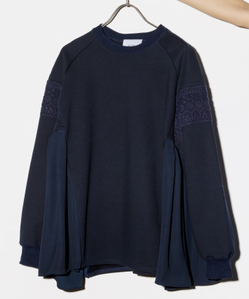 Lace Combi Pullover