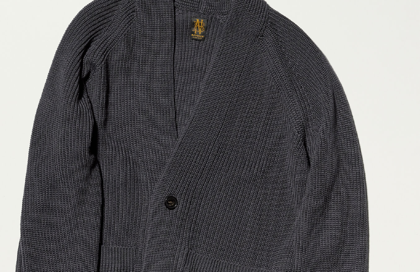 BATONER / Shawl-Collar Cardigan