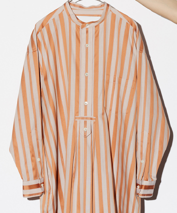 Collarless Shirt Dress