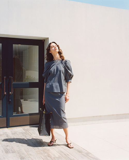 ワンピース UNITED ARROWS Cotton Silk Tuck Dress 38 UNITED ARROWS Cotton Silk Tuck Dress 38 - メルカリ