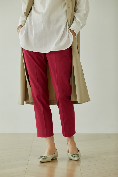 Dobby Color Slim Pants