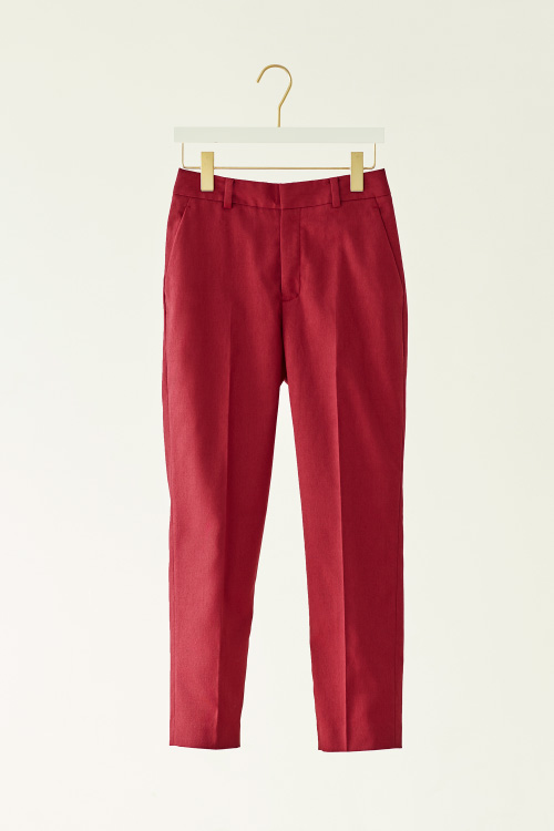 Dobby Color Slim Pants