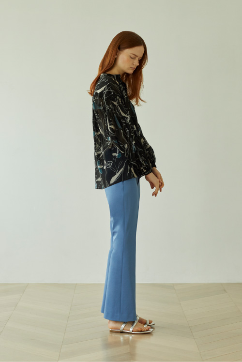 Twill Flare Pants Style Variation