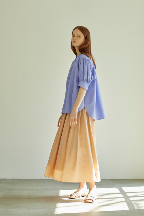 Taffeta Gathered Skirt