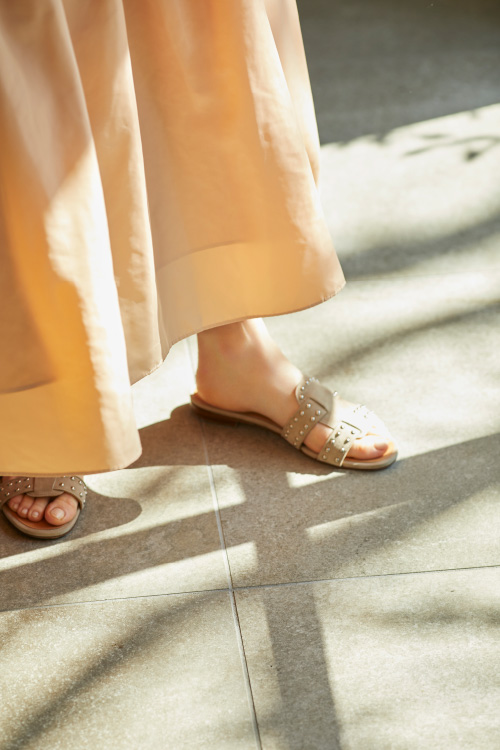 Taffeta Gathered Skirt