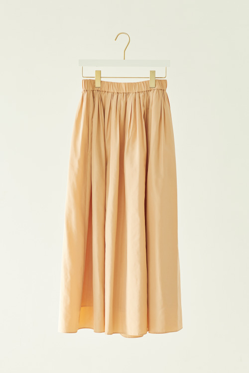 Taffeta Gathered Skirt