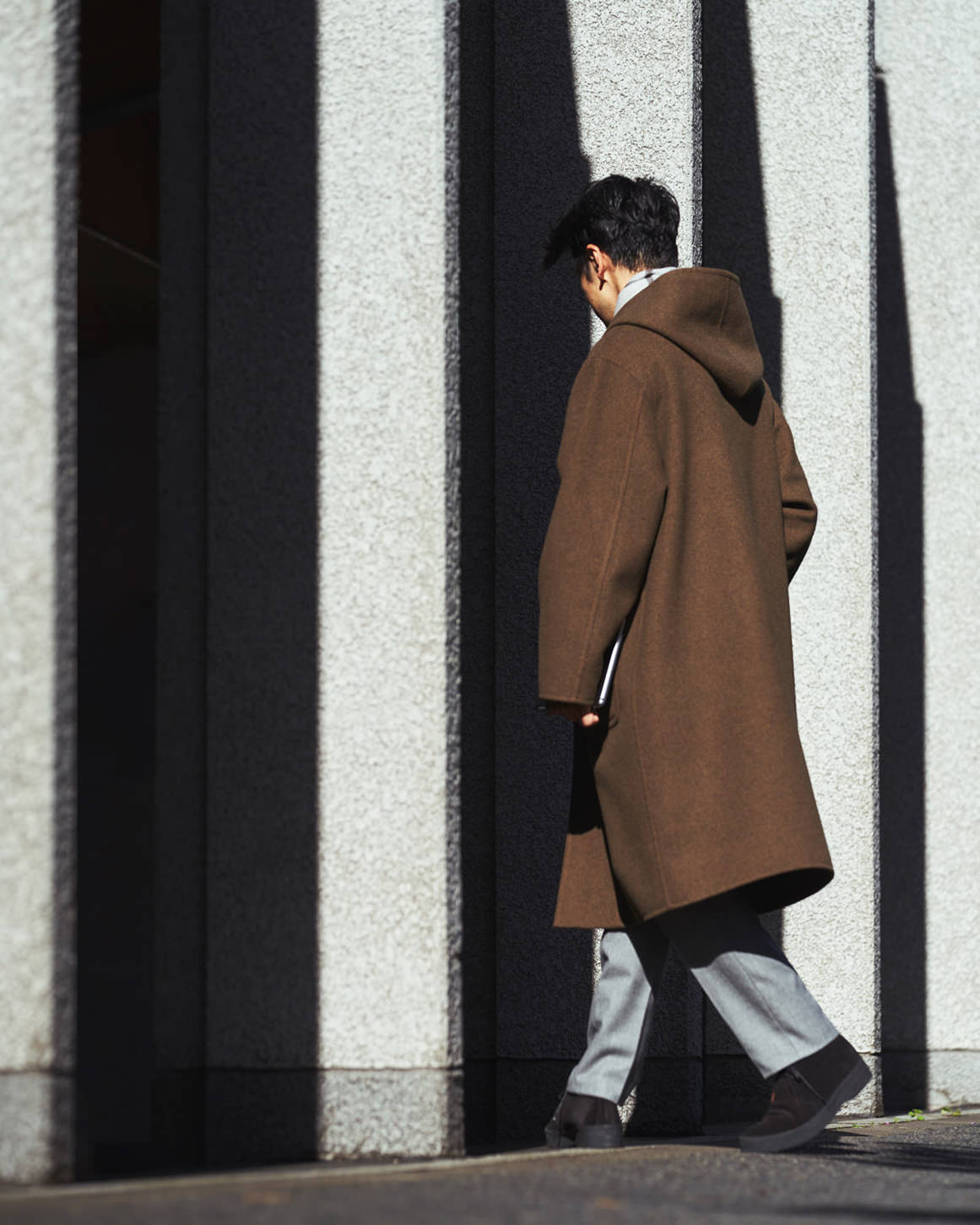 UNITED ARROWS ベージュ/イエロー ウールコート ノーカラーコート｜ユナイテッドアローズ公式通販 - UNITED