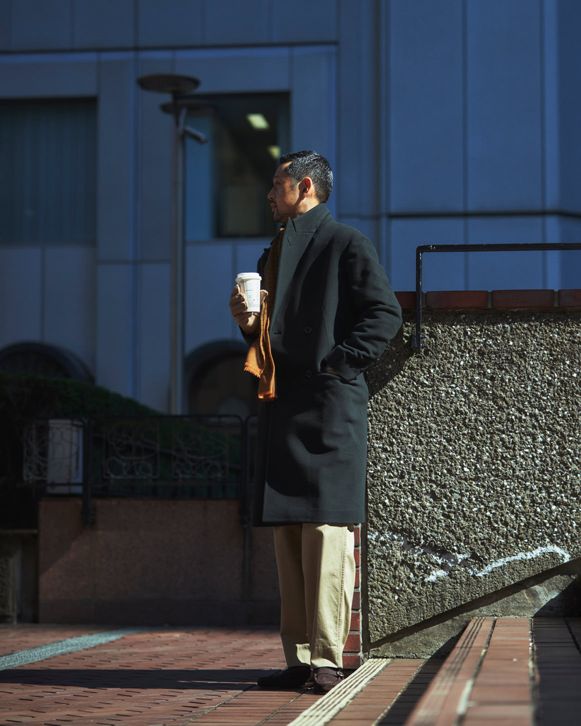 『ユナイテッドアローズ』(S) チェスターコート ハミルトンウール 比翼ボタン BEAUTY&YOUTH UNITED ARROWS（ビューティーアンドユース