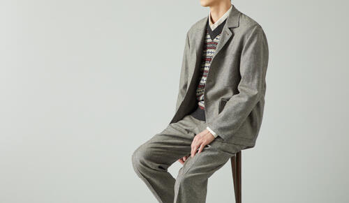 セットアップで楽しむ普段着