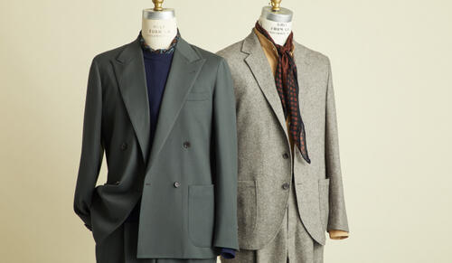 スーツの着こなしを楽しむ秋