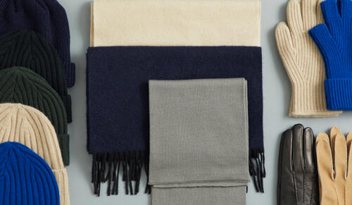 防寒小物は、寒い冬の必需品