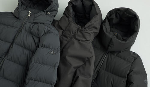 ダウンジャケットで、とびきりの暖かさを