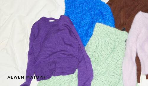 KNIT IDEAS　多幸感溢れるカラーと素材感で魅せる大人の気品