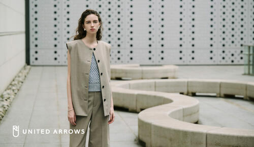 カシミアストール付き⭐︎イタリア⭐︎UNITED ARROWS グレー コート 日本製／ブルーフォックスファー／カシミヤ混】拘りのシルエット