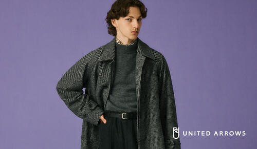 【極美品】UNITED ARROWS／レジメンタル／サテン／ネイビー×ブラウン ネイビー ベーシック レジメンタル ネクタイ
